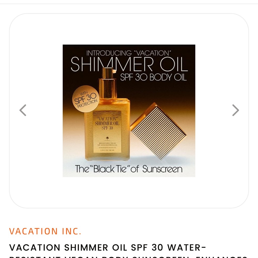 Vacation Shimmer Oil SPF 30 - Picture 13 of 16